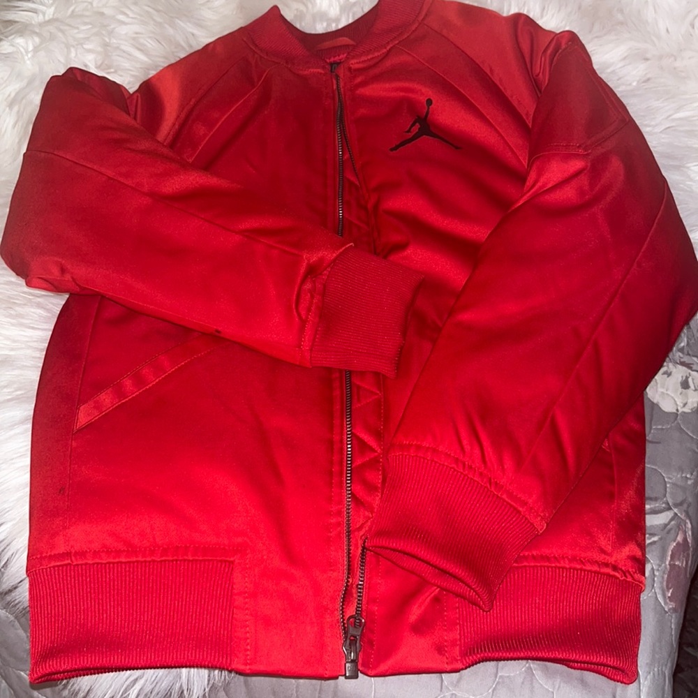 Kids Red Michael Jordan Bomber Coat